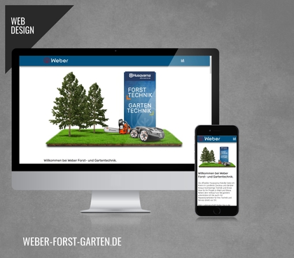 Webdesign, Homepagegestaltung für Weber Forst und Garten